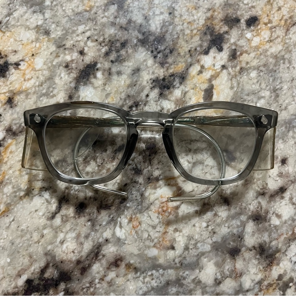 American Optical Vintage Safety Eyeglasses circa 50s Rare Find Sz 48 Frame USA